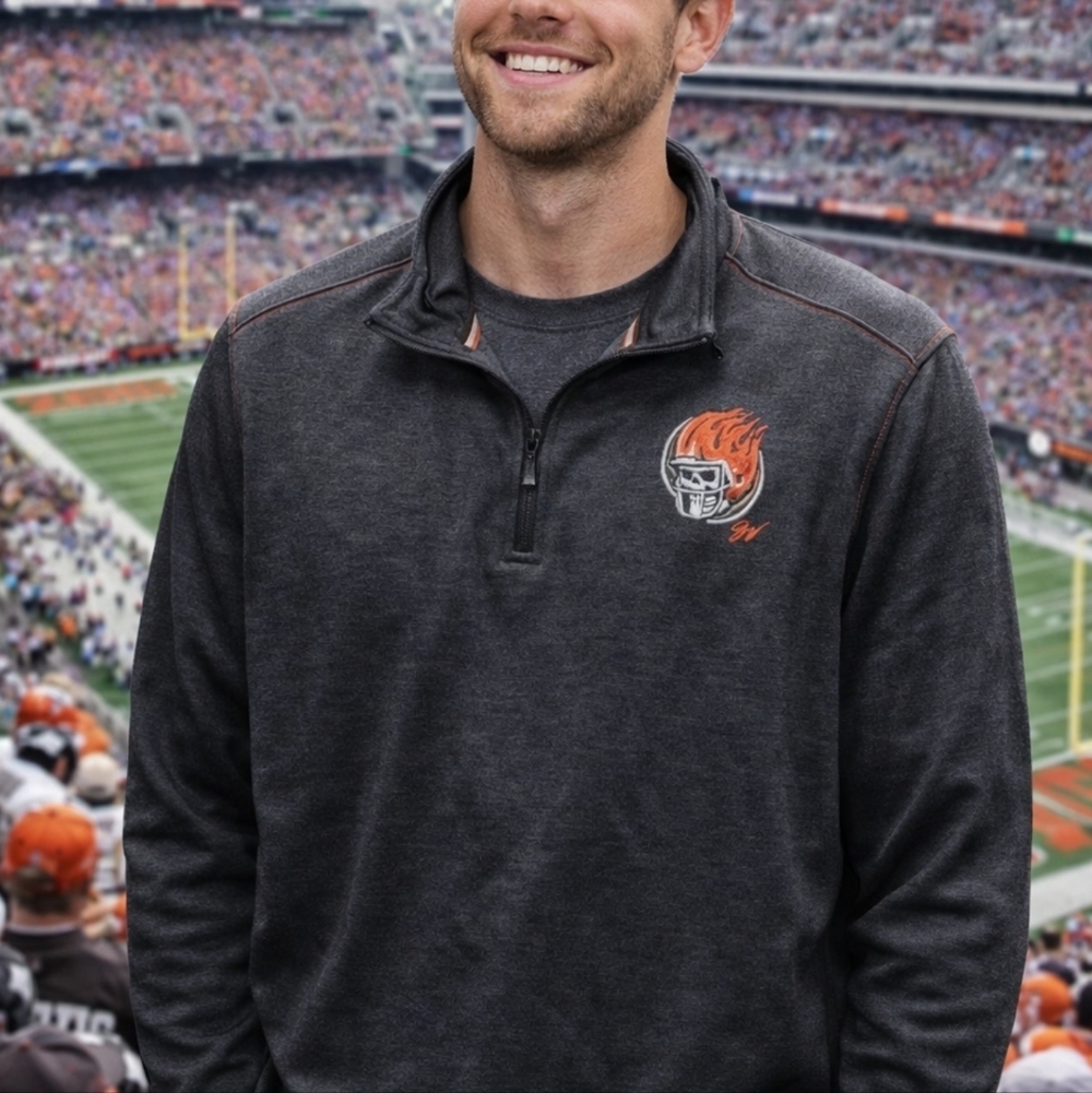 Cleveland Browns 1/4 Zip‎ Pullover Size Large